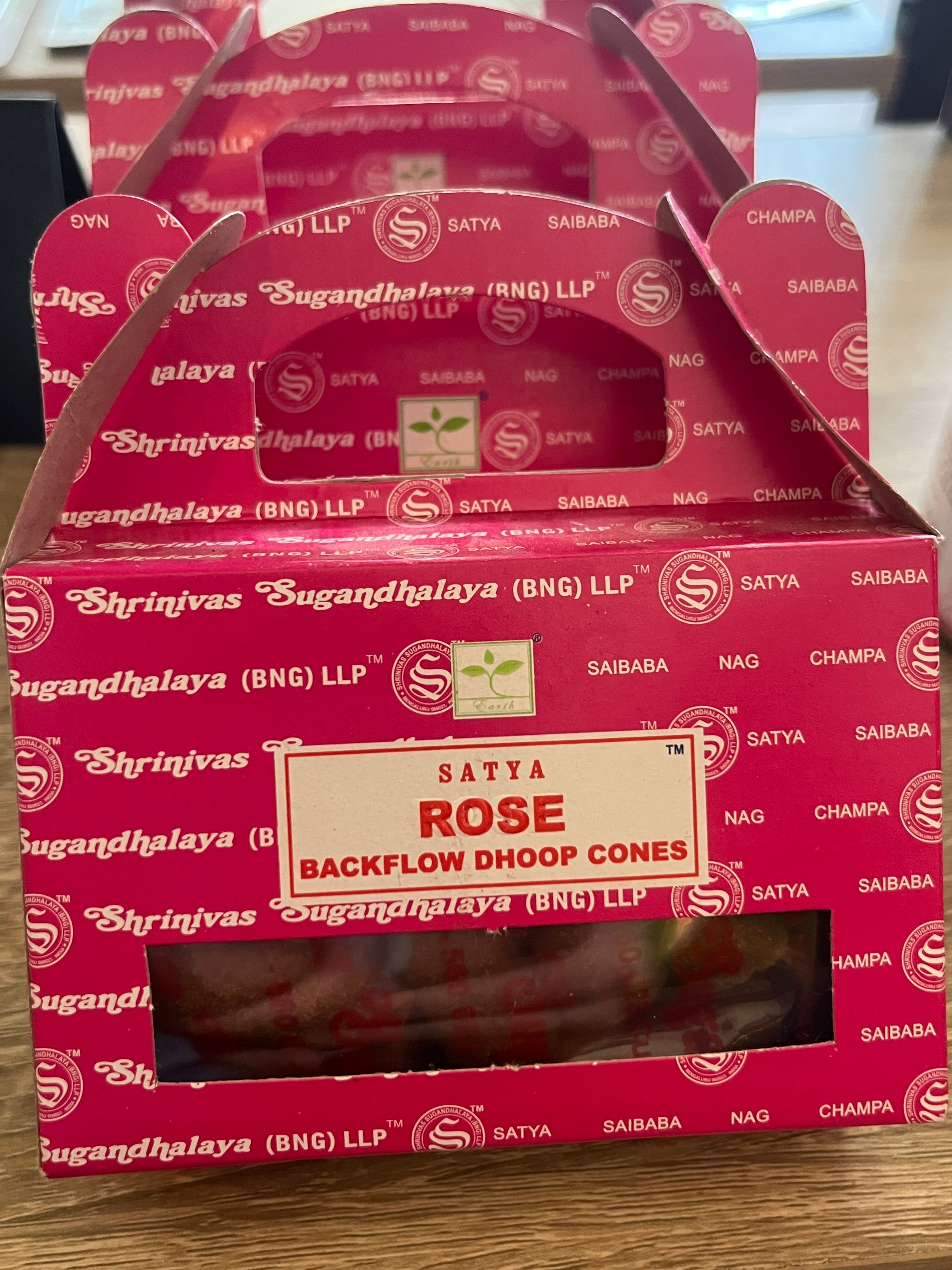 Räucherkegel Rose (Rückfluss)