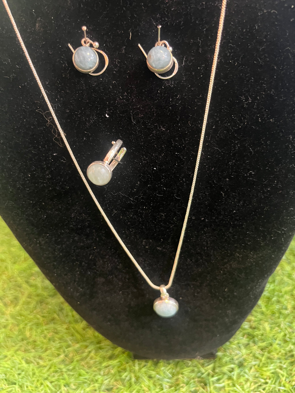 Schmuckset aus Aquamarin in AA-Qualität