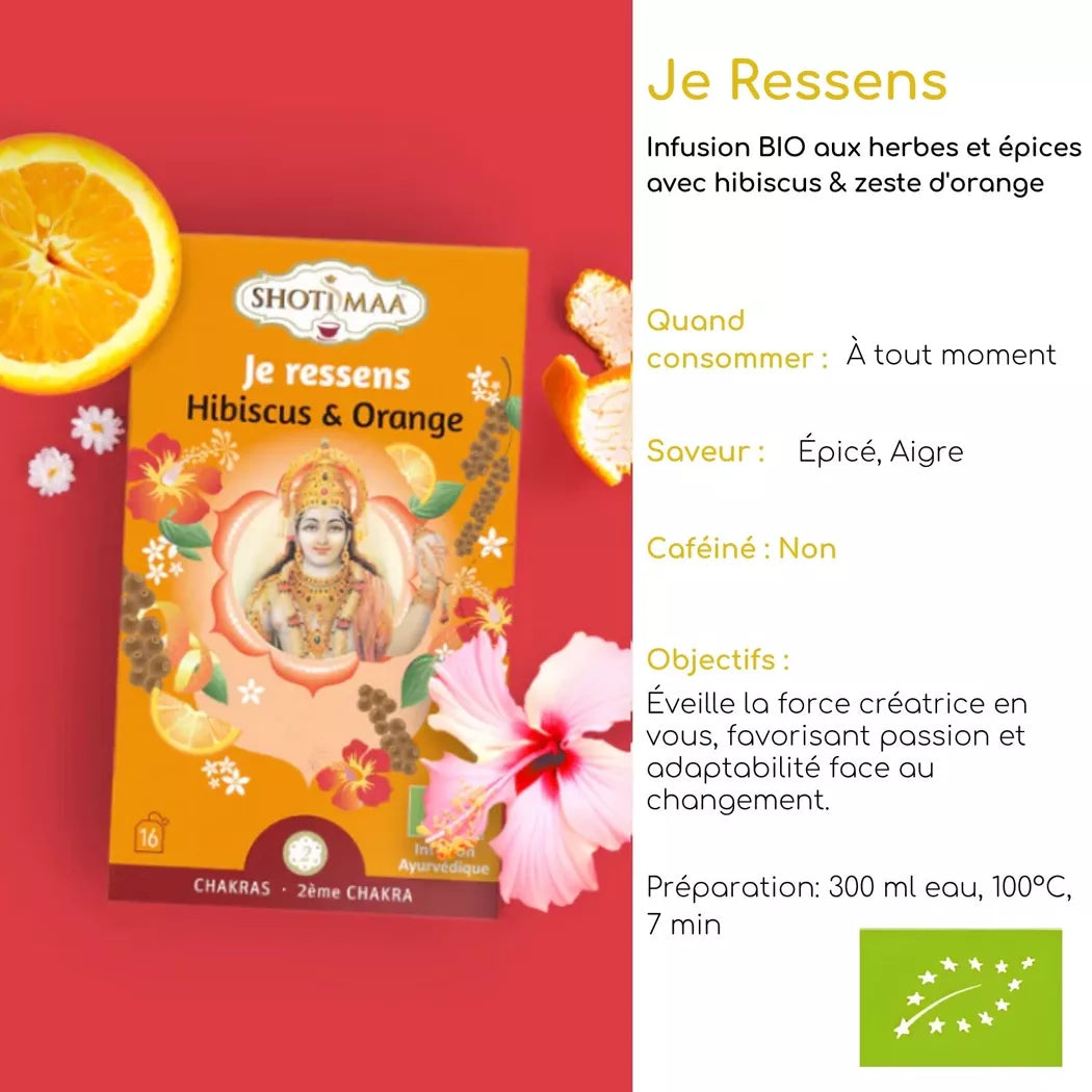 Tisane Bio Je Ressens Gamme Chakra -