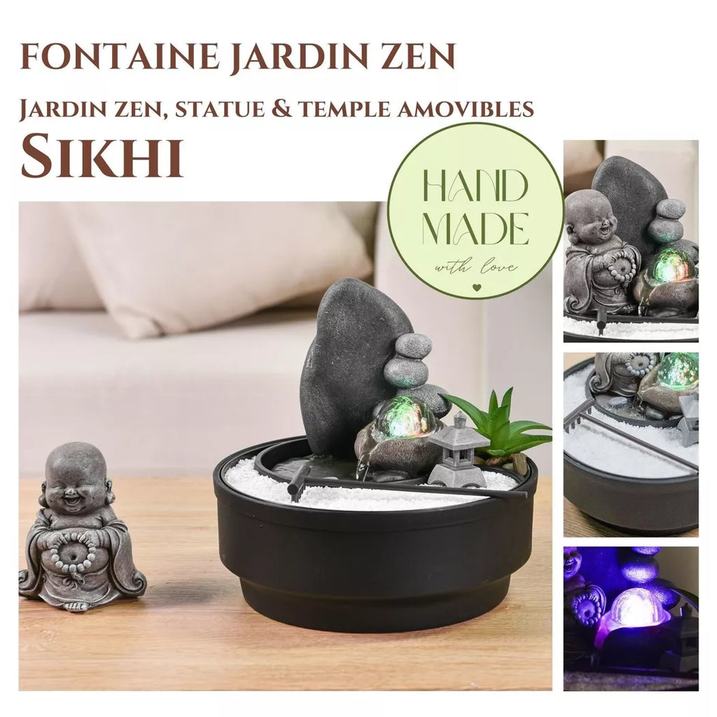 Zen-Garten & Sikhi-Brunnen