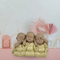 Statuette Buddha 3 Bonzen Emblem